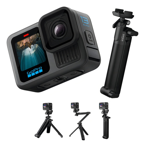 Gopro Hero 13 Black Lacrada 5.3k60 + Bastão 3 Em 1