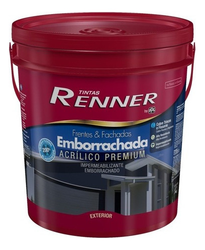 Impermeabilizante Renner Paredes Frentes Colores Claros 18lt