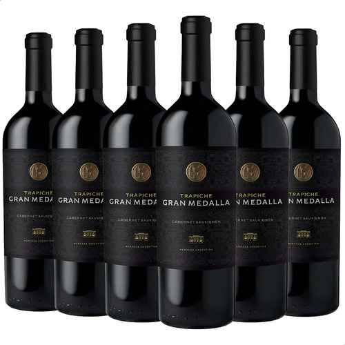 Vino Tinto Gran Medalla Cabernet Sauvignon Trapiche Caja X6