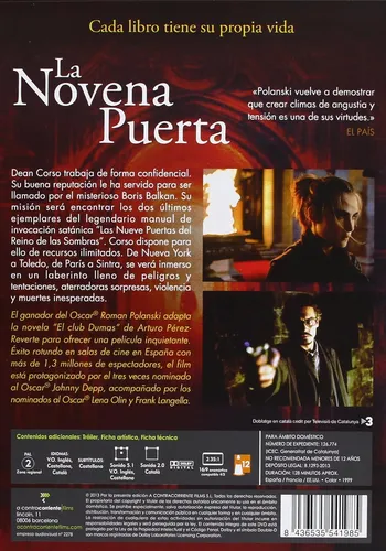 Dvd The Ninth Gate / La Ultima Puerta / De Roman Polanski