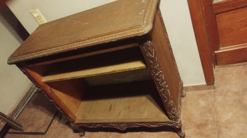 Mueble Tipo Comoda Antigua Madera Estilo Frances Leer! Marrón Oscuro (Usado)