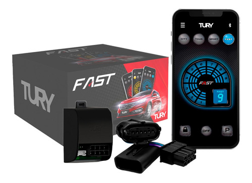 Módulo De Aceleração Sprint Booster Tury Plug And Play Fiat 500 2010 11 12 13 14 15 16 Fast 1.0 B