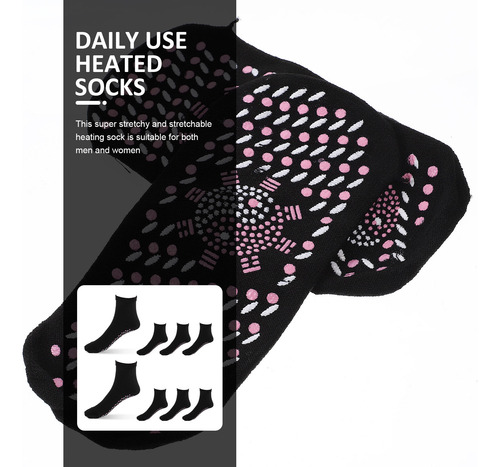 4 Pares De Calcetines Autocalentables Para Invierno, Cómodos