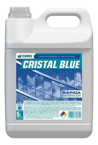 Limpiavidrios Cristal Blue Window 5 L