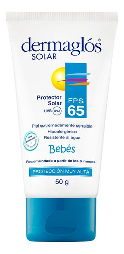 Dermaglos Protector Solar Fps 65 Bebes X 120 Gr