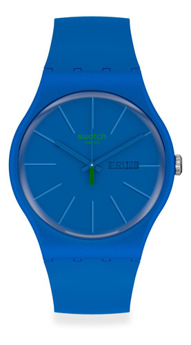 Cor da pulseira de relógio Swatch Beltempo So29n700: azul