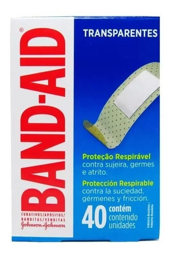 Johnson Band-aid Curitas Banditas Apósitos Transparentes 40u