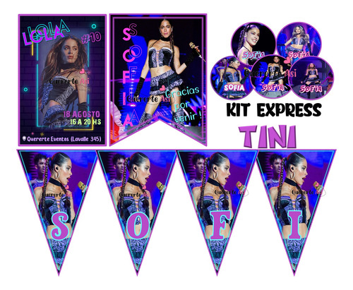 Kit Imprimible Personalizado - Tini - Todos Los Modelos -