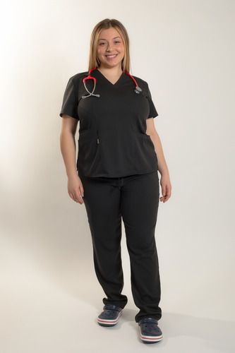 Ambos Medicos Mujer Lanz Superflex Spandex Premium Cargo Negro Xl