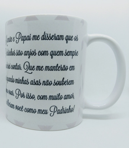 Imagem 7 de 7 de Canecas Dinda E Dindo - Madrinha E Padrinho- Duas Canecas