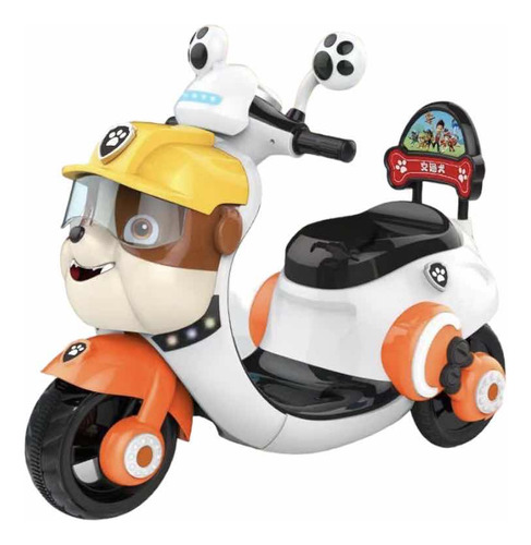 Motocicleta Montable Eléctrico Para Niños Paw Patrol Rubble