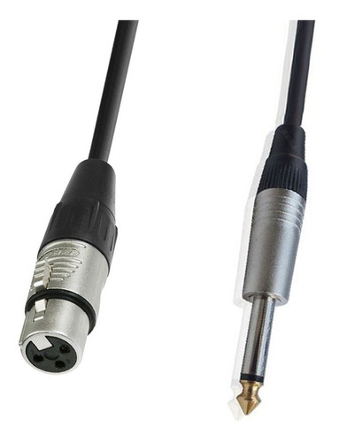 Cable Xlr Cannon Plug De 6 Metros P/ Micrófono - Instrumento