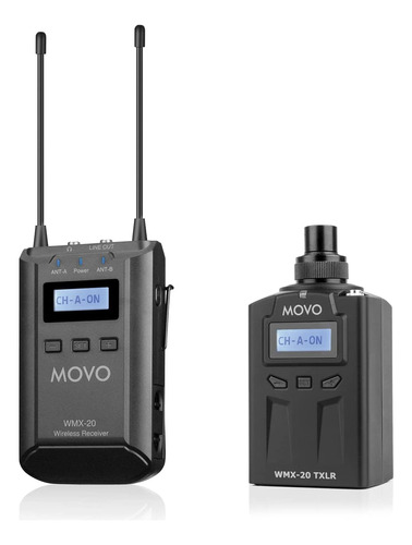 Movo Wmx-20-rx-txlr Sistema De Micrófono Inalámbrico Con Ada