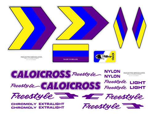 Antigo Grafismo Caloicross Freestyle S: Tricolor L: Roxas