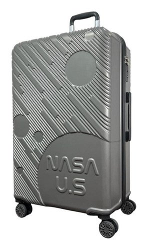 Maleta Grande 23 Kilos Gris Nasa Us Space Gris Talla L