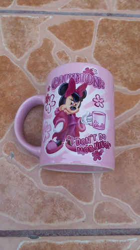 Taza Minnie Mouse Jerry Disney  Made In China 11.5 Cms Alto!