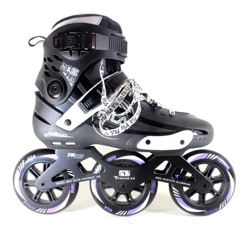 Patins Fila Nrk Pro Black Base 3w Rodas Hondar Preta Abec7