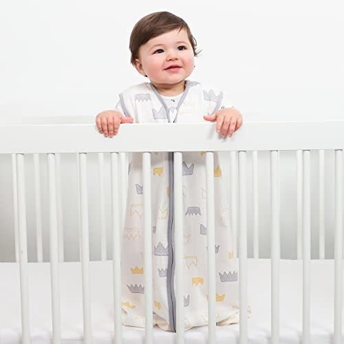 Saco De Dormir Tillyou - Algodón, Bebé 18-24 Meses, Gris