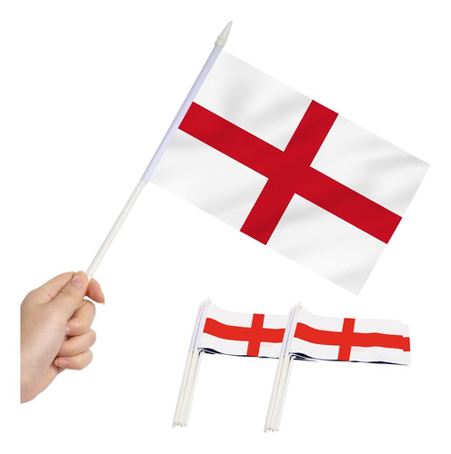 Minibandera Anley England, Paquete De 12, Miniatur Pequeña D