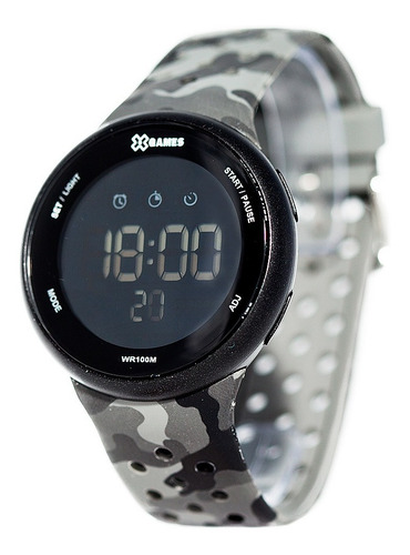 Relógio X-games Masculino Digital Xmppd584 Camuflado Preto