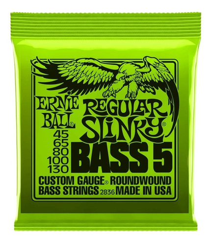 Encordado Ernie Ball Regular Slinky Eb2836 045-130 Nuevo Usa