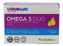 Comprar Omega 3 Duo Aceite De Chia+omega 3 Marino X 60 Vitaminway