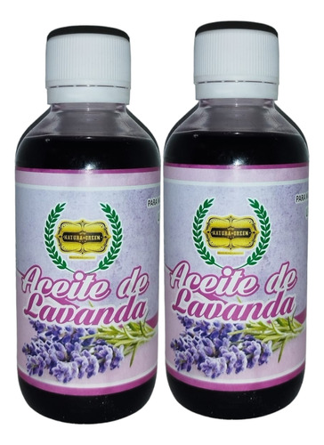 2 Pz Aceite De Lavanda Para Masaje Aromatico Naturagreen 