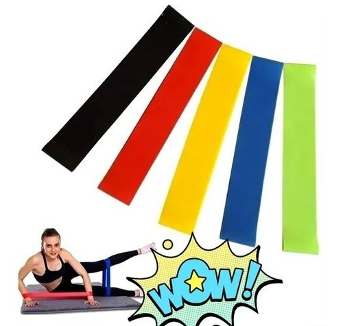 Kit 5 Mini Bandas Elasticas - Gym, Pilates Y Resistencia