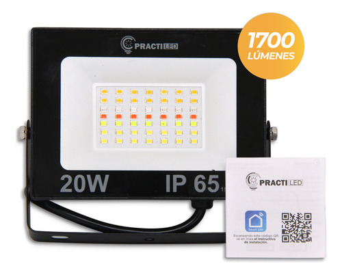 Reflector Practiled Smart Wifi Inteligente 20w Rgb Exterior
