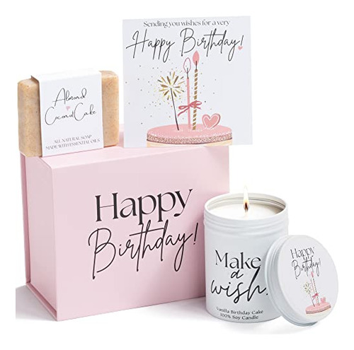 Happy Birthday Gift Box - Birthday Cake Candle & Soap B...