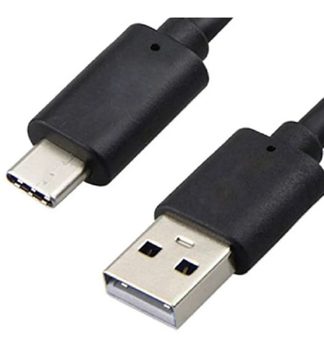 Cable Motorola Usb A Usb-c 1 M Tipo C Apto Carga Rápida Color Negro