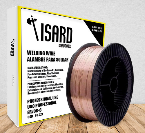 Alambre Mig P/ Soldar Con Gas 5kg 0.8 Isard