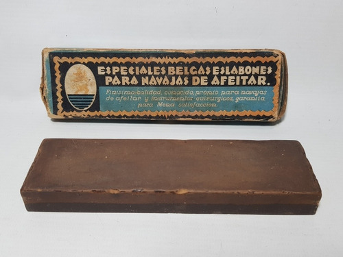 Imagen 1 de 7 de Antigua Piedra Afilar Navaja 1930 Alemana Con Caja Mag 58675