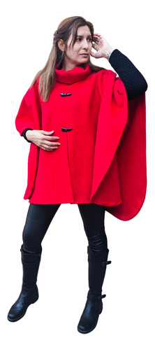 Poncho Polar Mujer Con Cuello Alto Calidad Premium