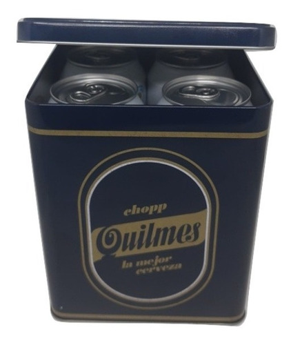 Lata Quilmes Con 4 Latas De Cerveza X 473ml.