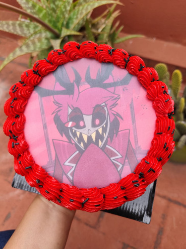 Torta Personalizada De Cumpleaños Con Foto Hazbin Hotel