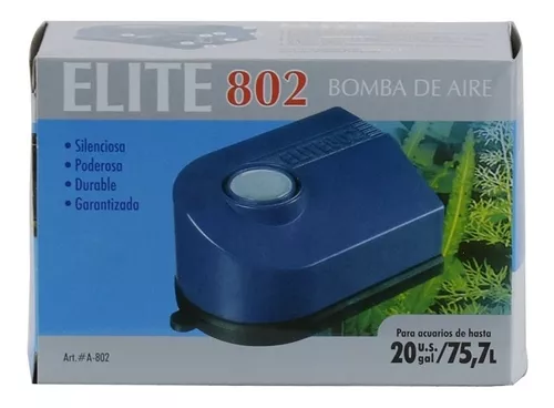 Bomba De Aire Elite 802 Para Acuario Pecera 75.7 L