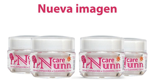  Nunn Care 4 Cremas Limpiadoras 100% Originales Tipos de piel Grasa, Seca, Mixta