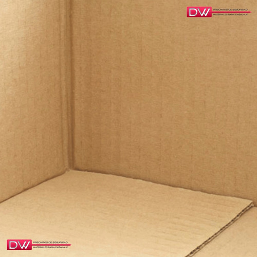 Imagen 4 de 10 de Cajas Cartón Corrugado Embalaje Reforz 50x38,5x38cm X25u Dw