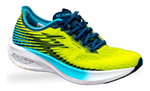 Zapatilla Running 361° Flame Lima Fluo/azul Dxvida