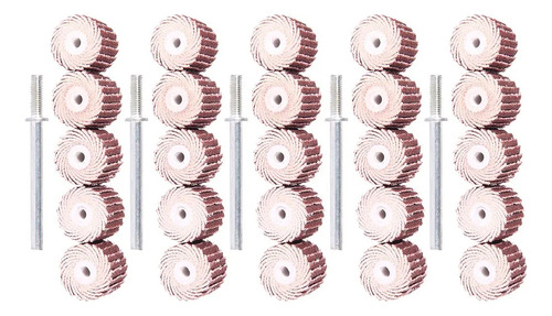 Kit 100 Peças Roda Lixa P/micro Retifica #120