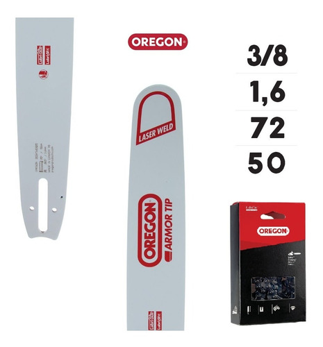 Espada Y Cadena Oregon Para Motosierra Ms 462 - 20'' Tableo