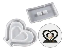 Comprar Molde Silicona Portaretrato Corazon Calado Colgando