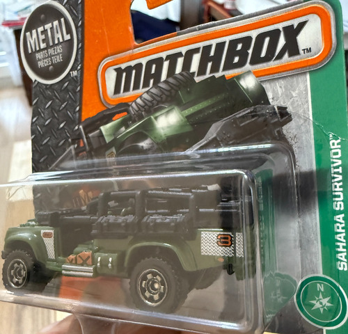 Matchbox - Sahara Survivor - Escala 1:64 - Blister Cerrado - Verde Oscuro (Usado)