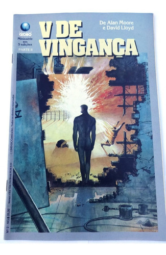 V De Vingança Parte Ii - Alan Moore - Ed. Globo - 1989