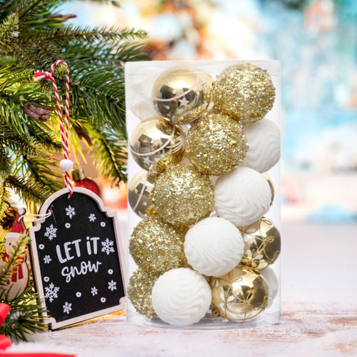 25 Bolas De Navidad Decorativas Para Colgar En La Pared,