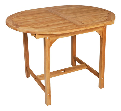 Juego De Comedor De Jardín De 7 Piezas De Madera De Teca Estructura Café