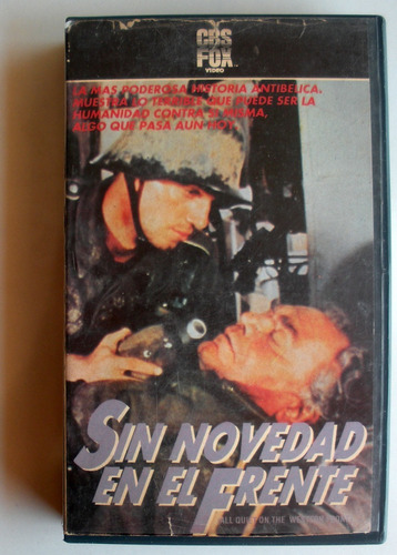 Vhs - Sin Novedad En El Frente - Ernest Borgnine