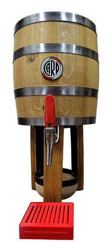 Dispenser Chopera De Cerveza Cask Diseño Futbol River 5 Lts