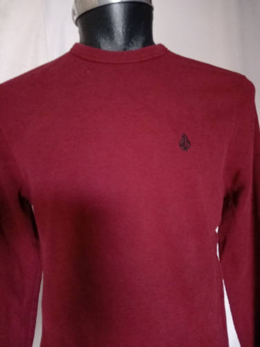 Sudadera Volcomm Grande Slim Tono Vino (Usado)